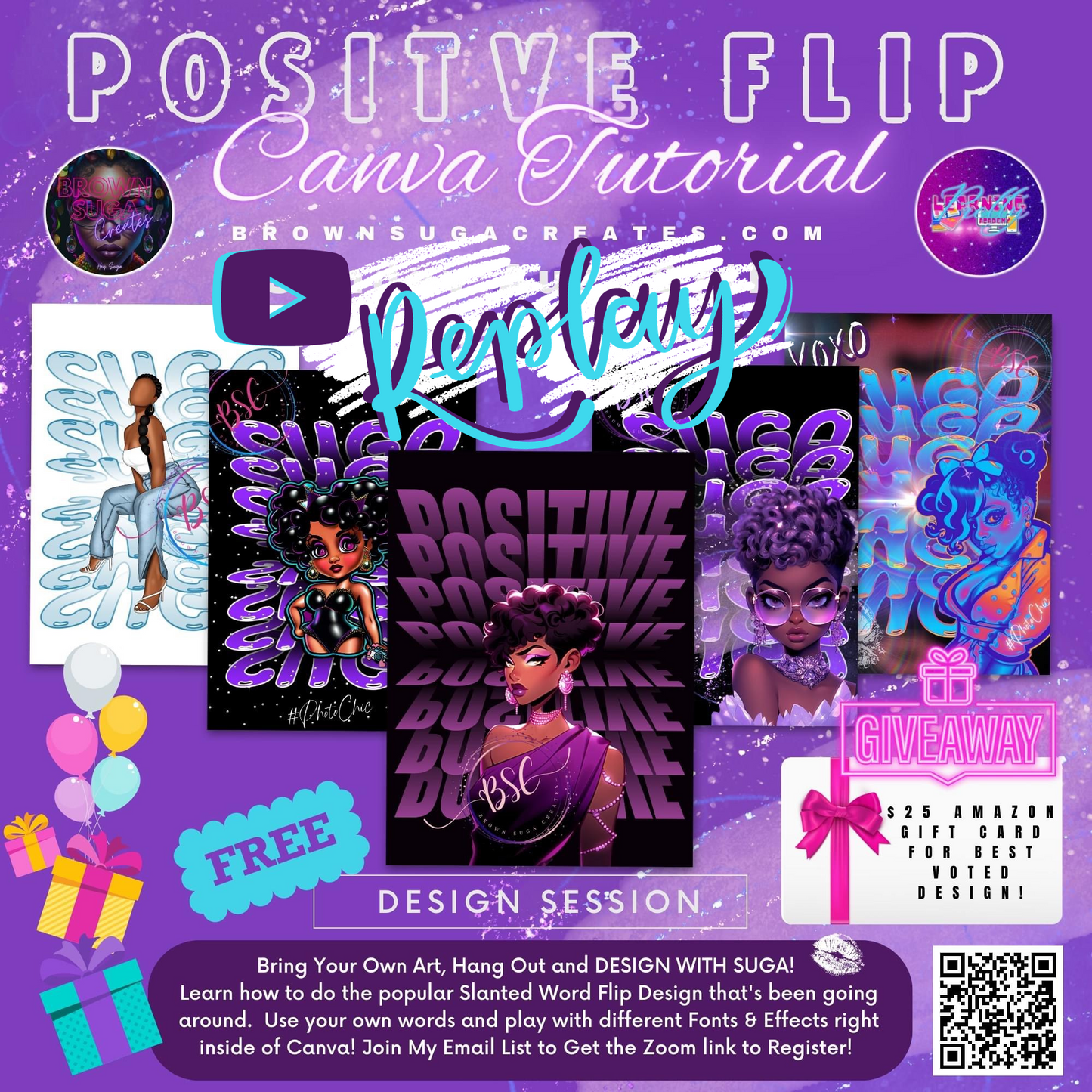 Positive "Suga Word Flip" Class Replay with Bonus Content!