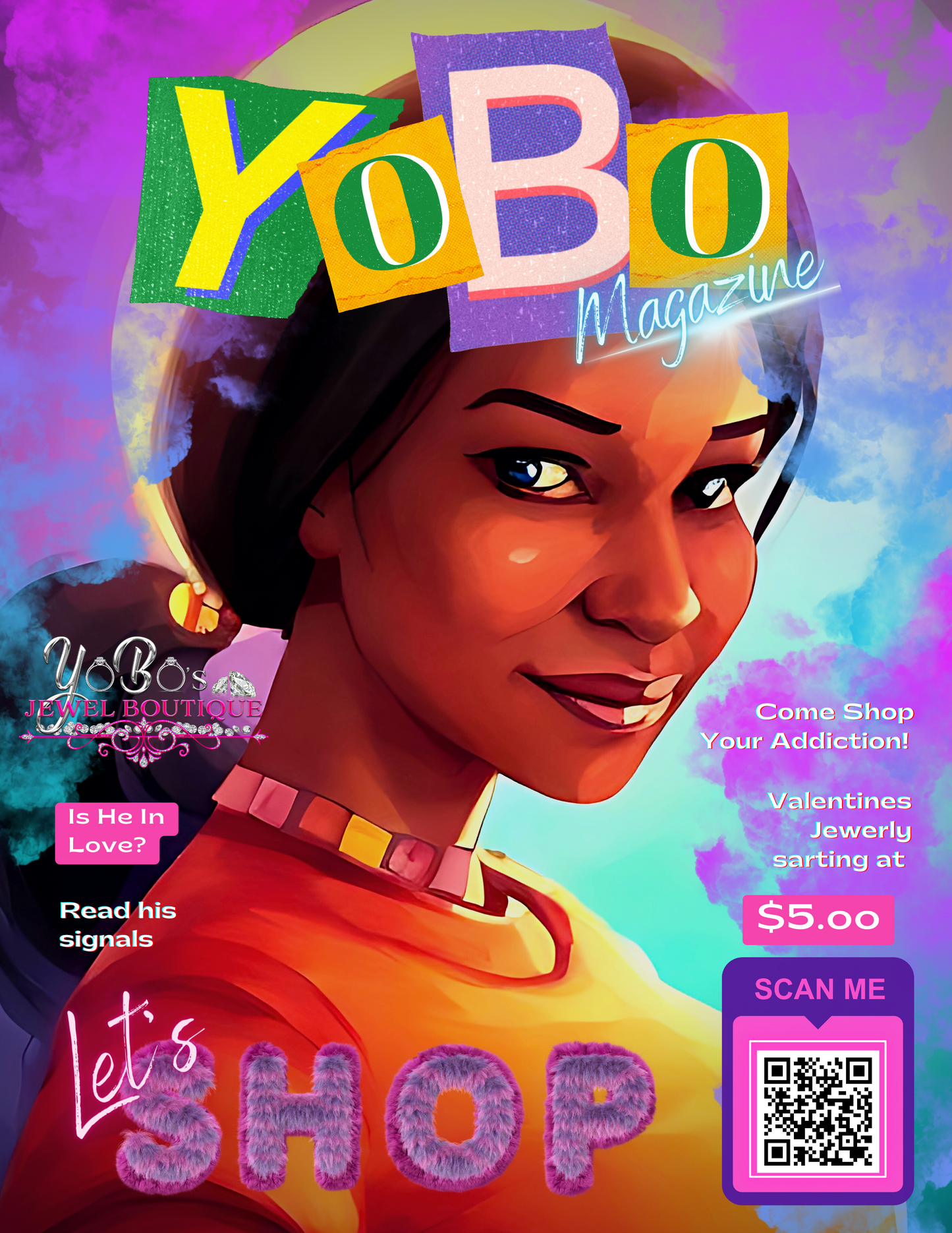 Magazine Cover & Subscription Card "DONE FOR YOU" Design plus Template & Tutorial